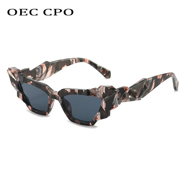 Trendy Retro Mosaic Style Sunglasses