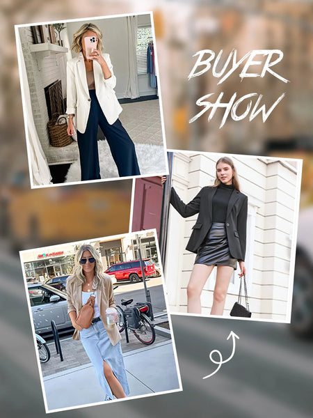 Trendy Casual Long Sleeve Blazer Jacket