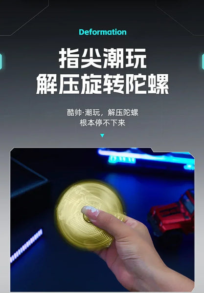 Metal Folding Gun Style Inflatable Lighter Windproof Butane Gas Jet Red Flame Gyroscope Lighter with Laser for Men's Small Tool