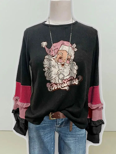 Trendy Ugly Santa Christmas Pullover Sweatshirt - TrendsetterbyTracy Boutique