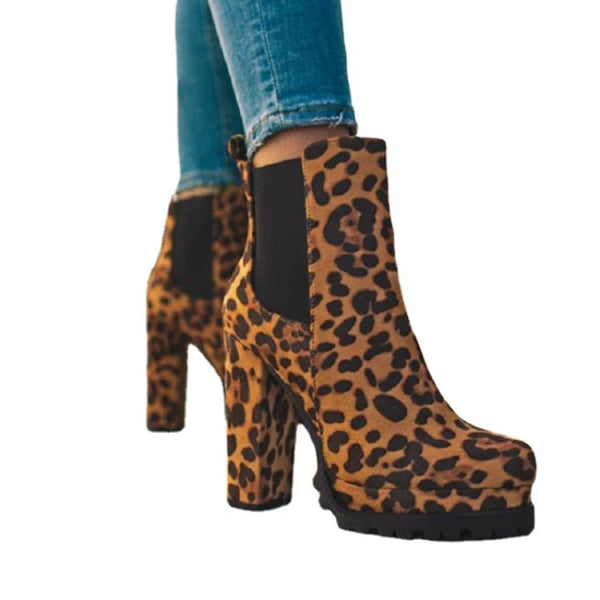 Trendy High Ankle Heel Water Proof Boots