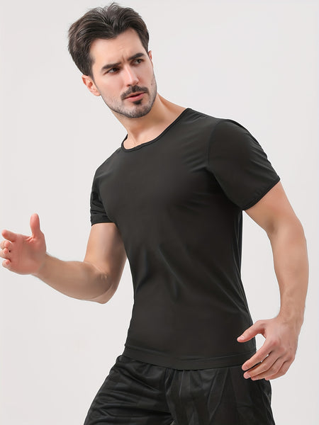 Trendy Sauna Short Sleeve Sweat Shirt