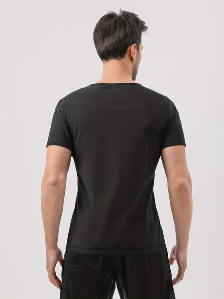 Trendy Sauna Short Sleeve Sweat Shirt