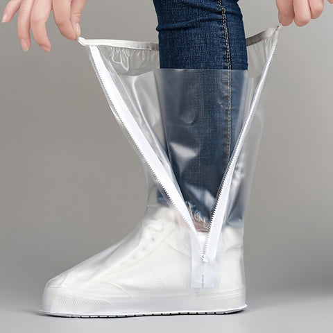Trendy Reusable High Top Waterproof Shoe Covers