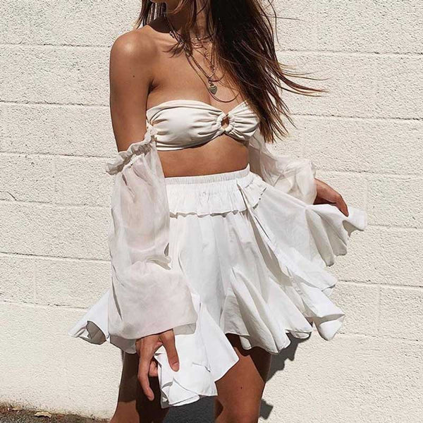 Trendy Chiffon Ruffle Skirt - TrendsetterbyTracy Boutique