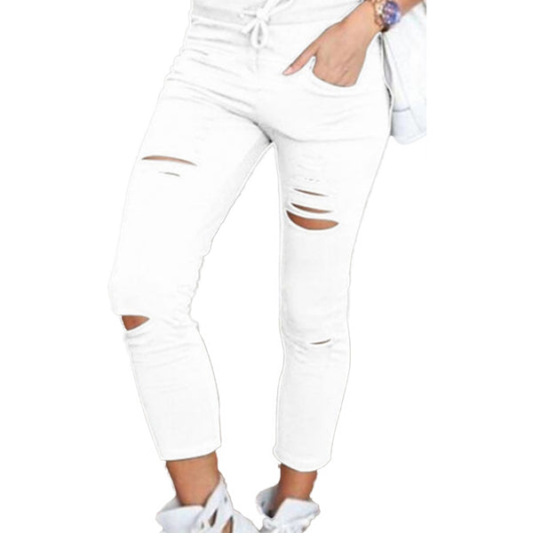 Trendy Comfy Highwaist Drawstring Rigid Jeggings - TrendsetterbyTracy Boutique