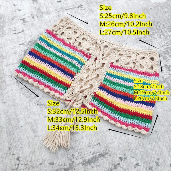 Trendy Crop Top and Bottom Crochet Bikini Set - TrendsetterbyTracy Boutique