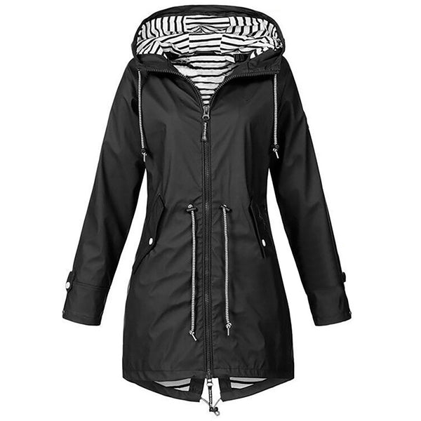 Trendy Hooded Rain Coat - TrendsetterbyTracy Boutique