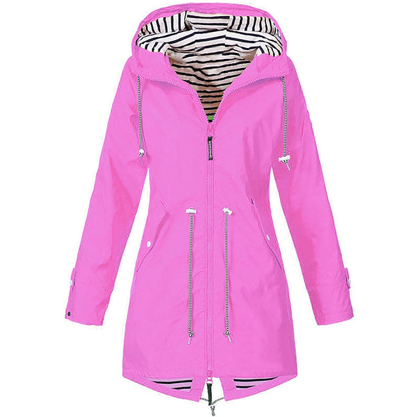 Trendy Hooded Rain Coat - TrendsetterbyTracy Boutique