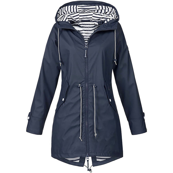 Trendy Hooded Rain Coat - TrendsetterbyTracy Boutique