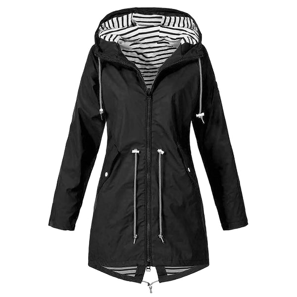 Trendy Hooded Rain Coat - TrendsetterbyTracy Boutique