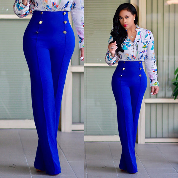 Trendy High Waist Long Pants - TrendsetterbyTracy Boutique