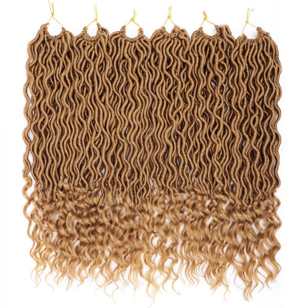 Trendy Crochet Wavy Goddess Hair With Curly Ends - TrendsetterbyTracy Boutique