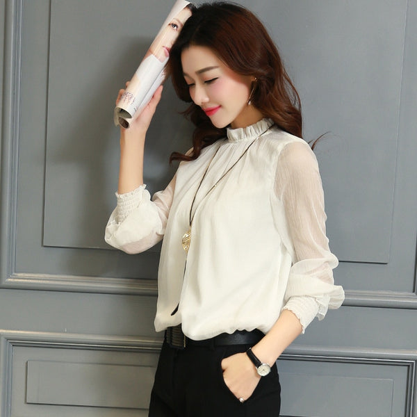 Trendy Elegant Chiffon Blouse - TrendsetterbyTracy Boutique