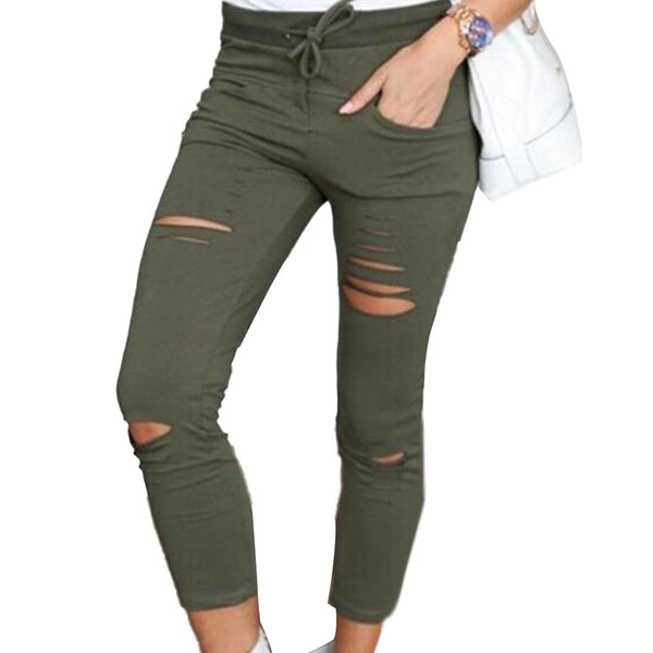 Trendy Comfy Highwaist Drawstring Rigid Jeggings - TrendsetterbyTracy Boutique