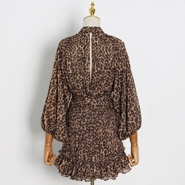 Trendy Hollow Out Lace Ruffle Mini Dress - TrendsetterbyTracy Boutique