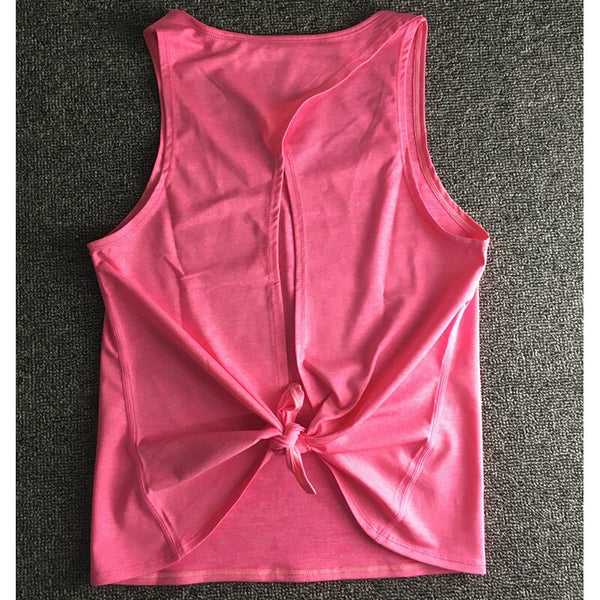 Trendy Yoga Hollow Out Shirt - TrendsetterbyTracy Boutique