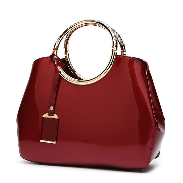 Trendy Patent Leather Crossbody Handbag - TrendsetterbyTracy Boutique