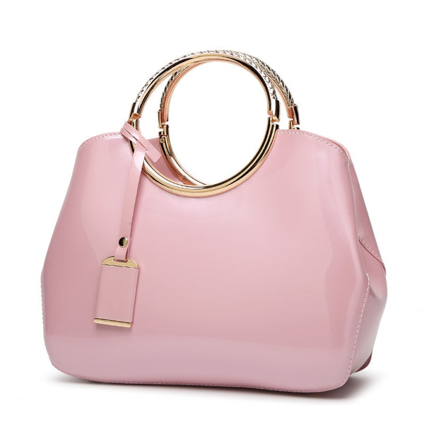 Trendy Patent Leather Crossbody Handbag - TrendsetterbyTracy Boutique
