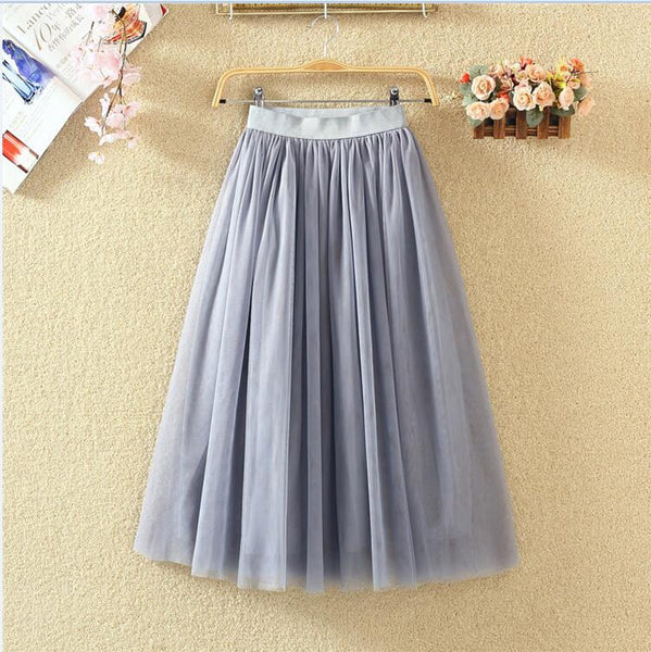 Trendy High Waist Mesh Tutu Skirt - TrendsetterbyTracy Boutique