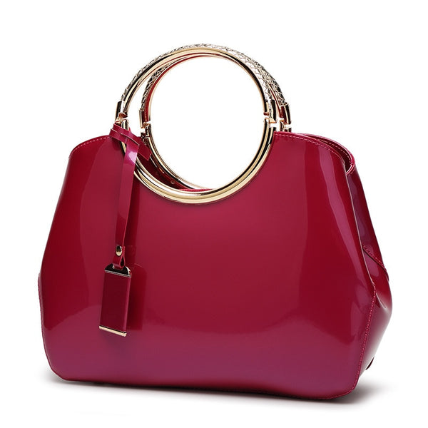 Trendy Patent Leather Crossbody Handbag - TrendsetterbyTracy Boutique