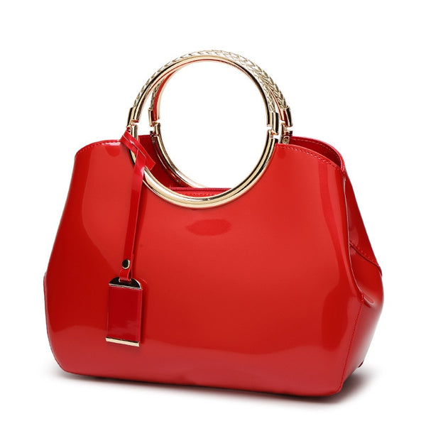 Trendy Patent Leather Crossbody Handbag - TrendsetterbyTracy Boutique