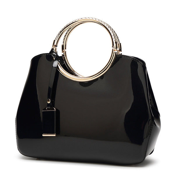 Trendy Patent Leather Crossbody Handbag - TrendsetterbyTracy Boutique