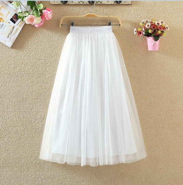 Trendy High Waist Mesh Tutu Skirt - TrendsetterbyTracy Boutique