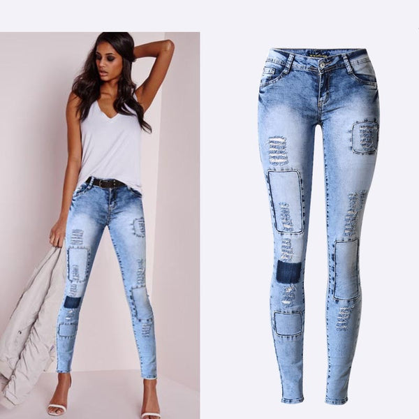 Trendy Rigid Low Waist Pencil Denim Jeans - TrendsetterbyTracy Boutique