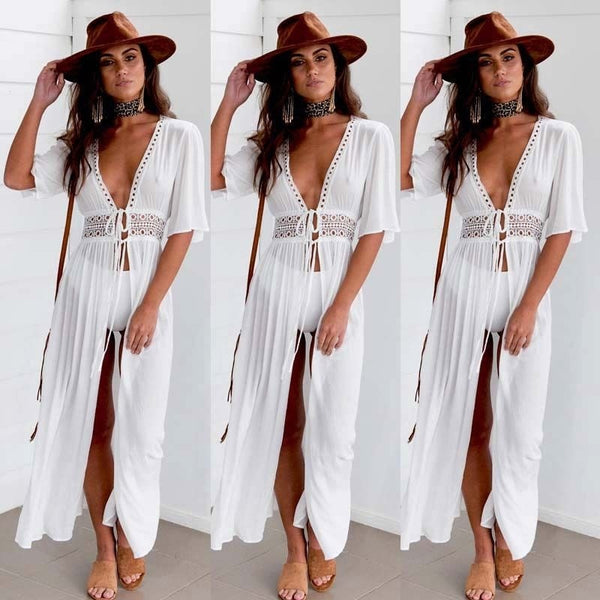 Trendy Long Maxi Dress Tunic Beachwear - TrendsetterbyTracy Boutique