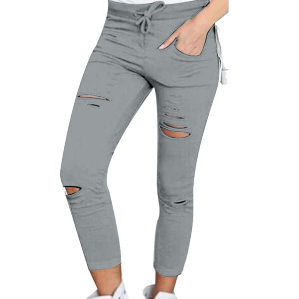 Trendy Comfy Highwaist Drawstring Rigid Jeggings - TrendsetterbyTracy Boutique
