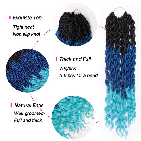 Trendy Crochet Wavy Goddess Hair With Curly Ends - TrendsetterbyTracy Boutique