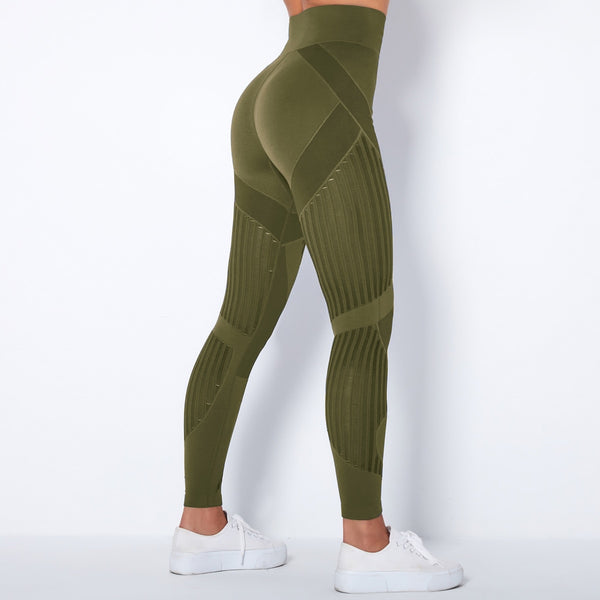 Trendy Mesh High Waist Seamless Leggings - TrendsetterbyTracy Boutique
