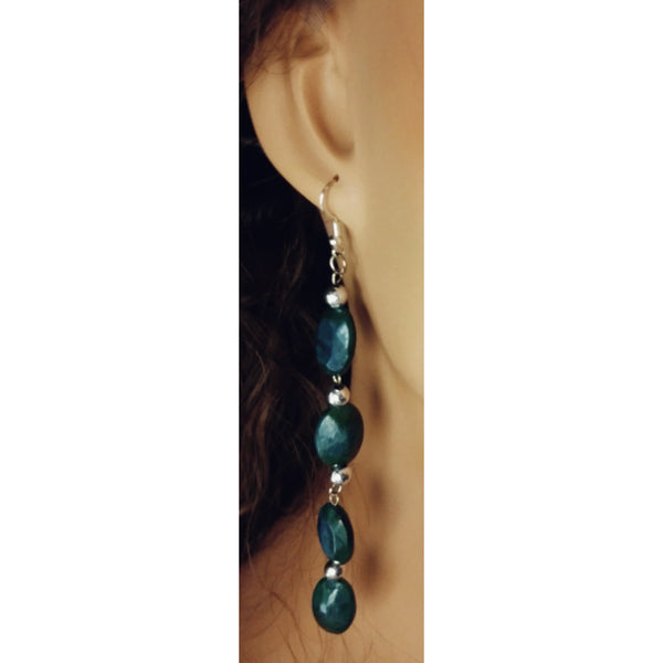 Trendy Emerald Green Necklace, Earring, And Bracelet Set - TrendsetterbyTracy Boutique