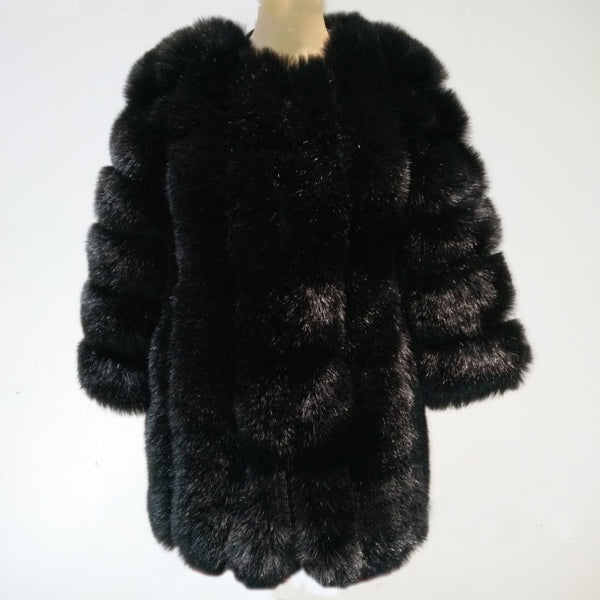 Trendy Faux Fur Mid Waist Coat - TrendsetterbyTracy Boutique