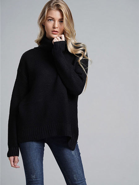 Trendy Knitted Turtleneck Sweater - TrendsetterbyTracy Boutique