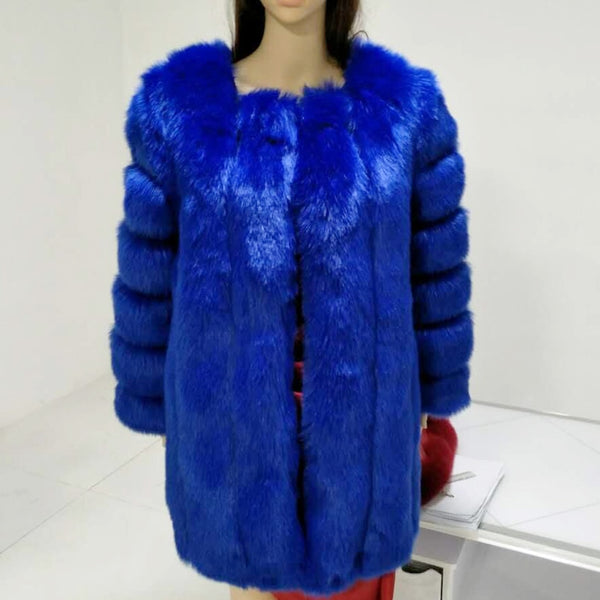 Trendy Faux Fur Mid Waist Coat - TrendsetterbyTracy Boutique
