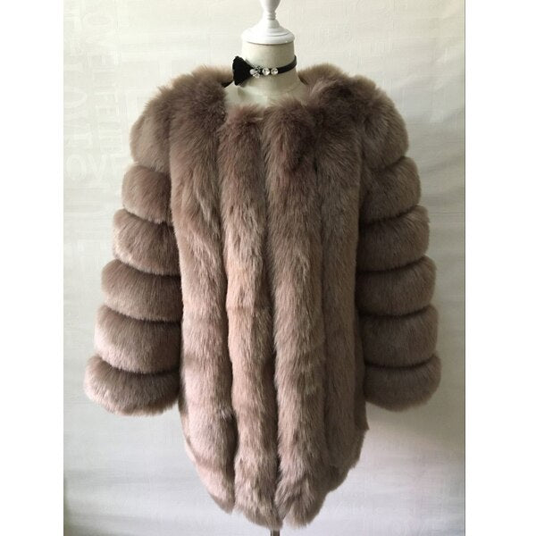 Trendy Faux Fur Mid Waist Coat - TrendsetterbyTracy Boutique