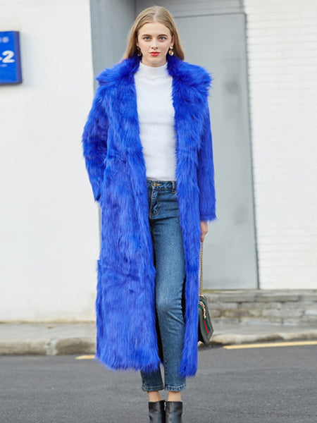 Trendy Long Faux Fur Coat - TrendsetterbyTracy Boutique
