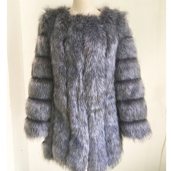 Trendy Faux Fur Mid Waist Coat - TrendsetterbyTracy Boutique