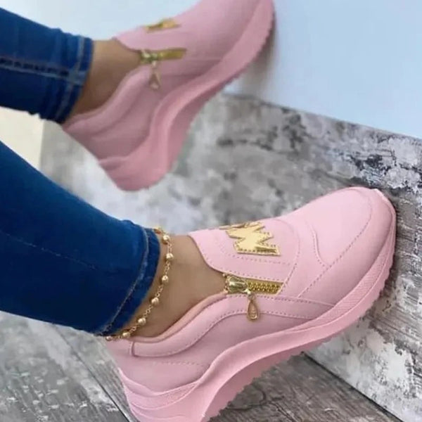 Trendy Casual Non Slip Solid Color Sneakers - TrendsetterbyTracy Boutique