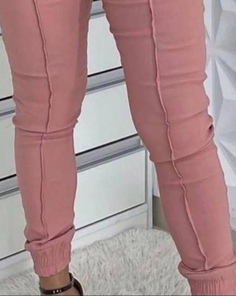 Trendy High Waist Casual Joggers Pants - TrendsetterbyTracy Boutique