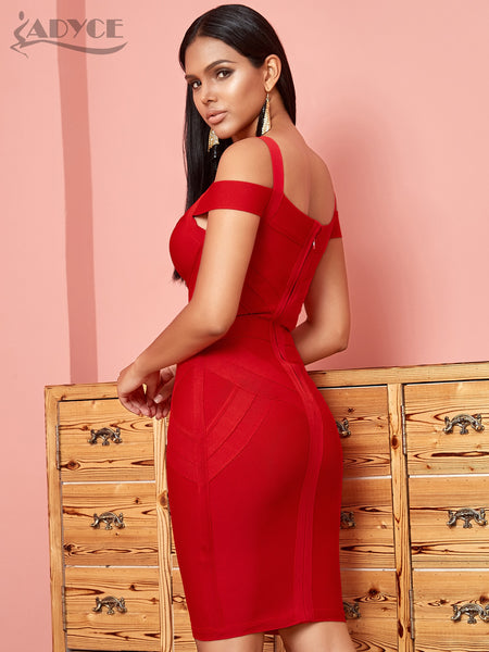 Trendy Red Bandaged Mini Party Dress - TrendsetterbyTracy Boutique