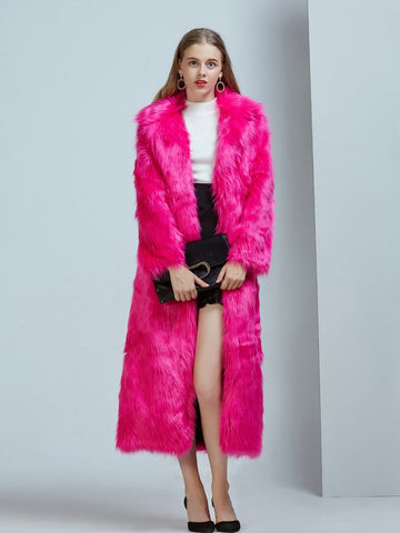 Trendy Long Faux Fur Coat - TrendsetterbyTracy Boutique