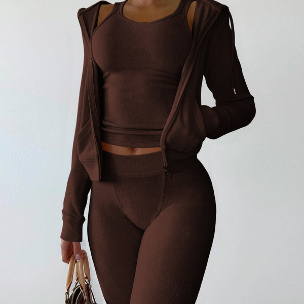 Trendy Two Piece Sweatsuit  With Hoodie - TrendsetterbyTracy Boutique
