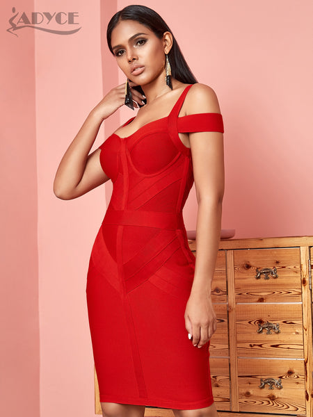 Trendy Red Bandaged Mini Party Dress - TrendsetterbyTracy Boutique