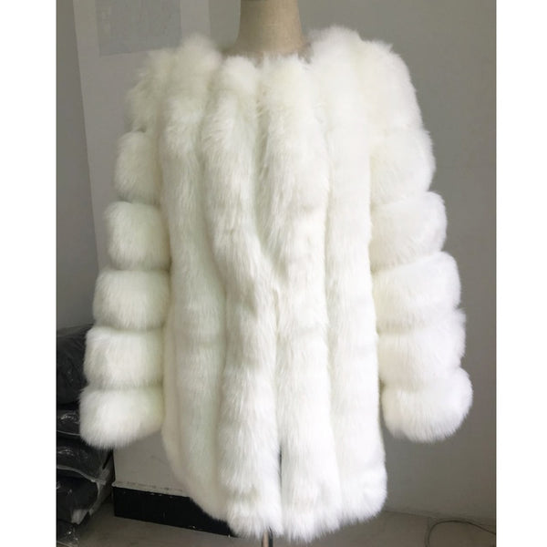 Trendy Faux Fur Mid Waist Coat - TrendsetterbyTracy Boutique