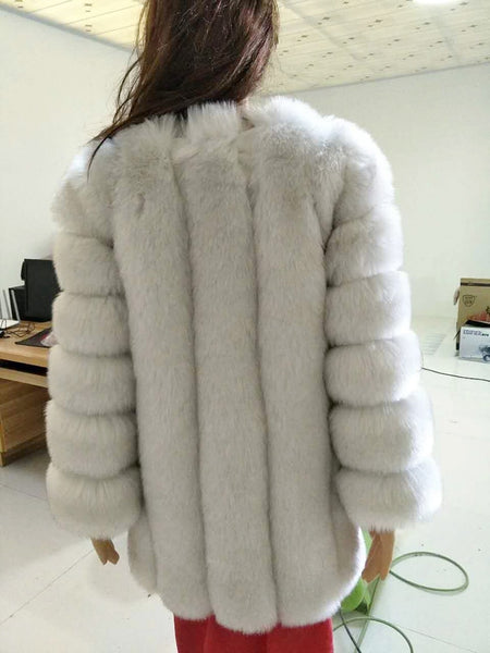 Trendy Faux Fur Mid Waist Coat - TrendsetterbyTracy Boutique