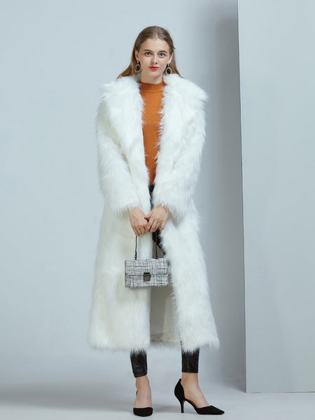 Trendy Long Faux Fur Coat - TrendsetterbyTracy Boutique