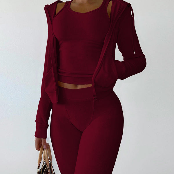Trendy Two Piece Sweatsuit  With Hoodie - TrendsetterbyTracy Boutique